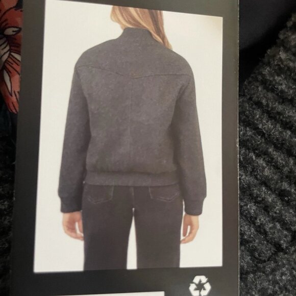 Well Worn Ladies' Bomber Style Jacket, Gray - Picture 8 of 8